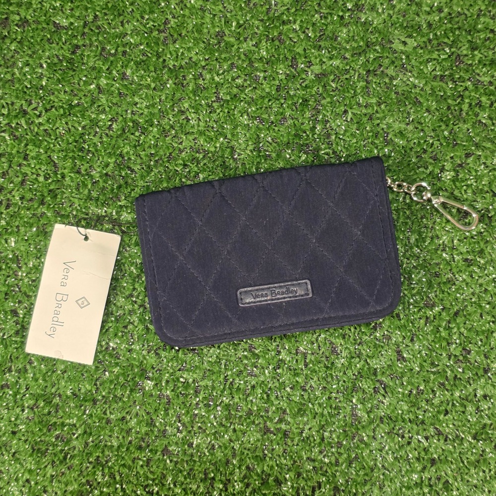 Vera Bradley Small Bifold Wallet RFID - Classic Navy